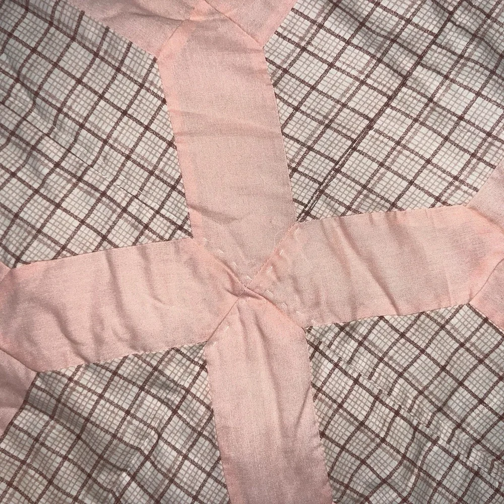 Vintage Sunham Queen Comforter Shams Tulip Floral Patchwork Sage Pink Cottage